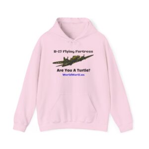 B-17 Flying Fortress Hoodie – “Are You A Turtle?” Vintage WWII Bomber Sweatshirt