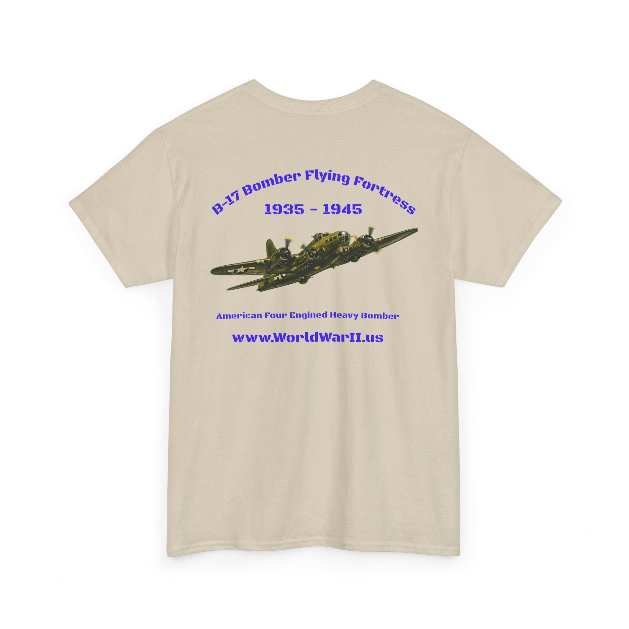WWII Turtle Club — B-17 Flying Fortress Heritage T-Shirt - Image 14