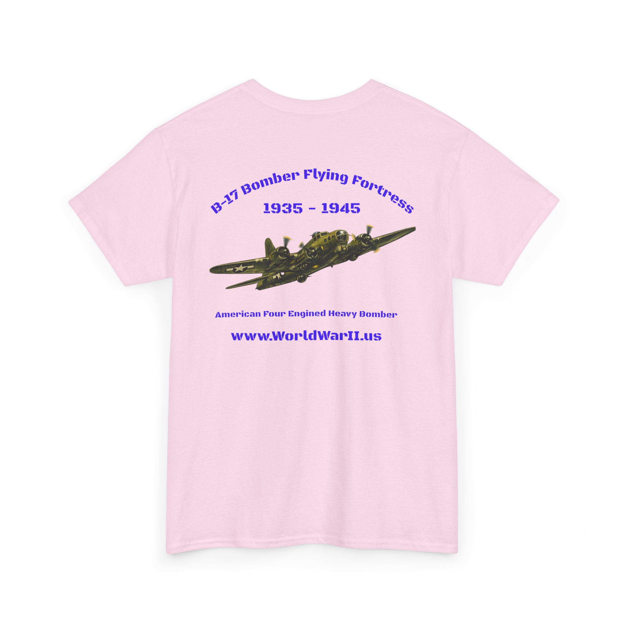 WWII Turtle Club — B-17 Flying Fortress Heritage T-Shirt - Image 3