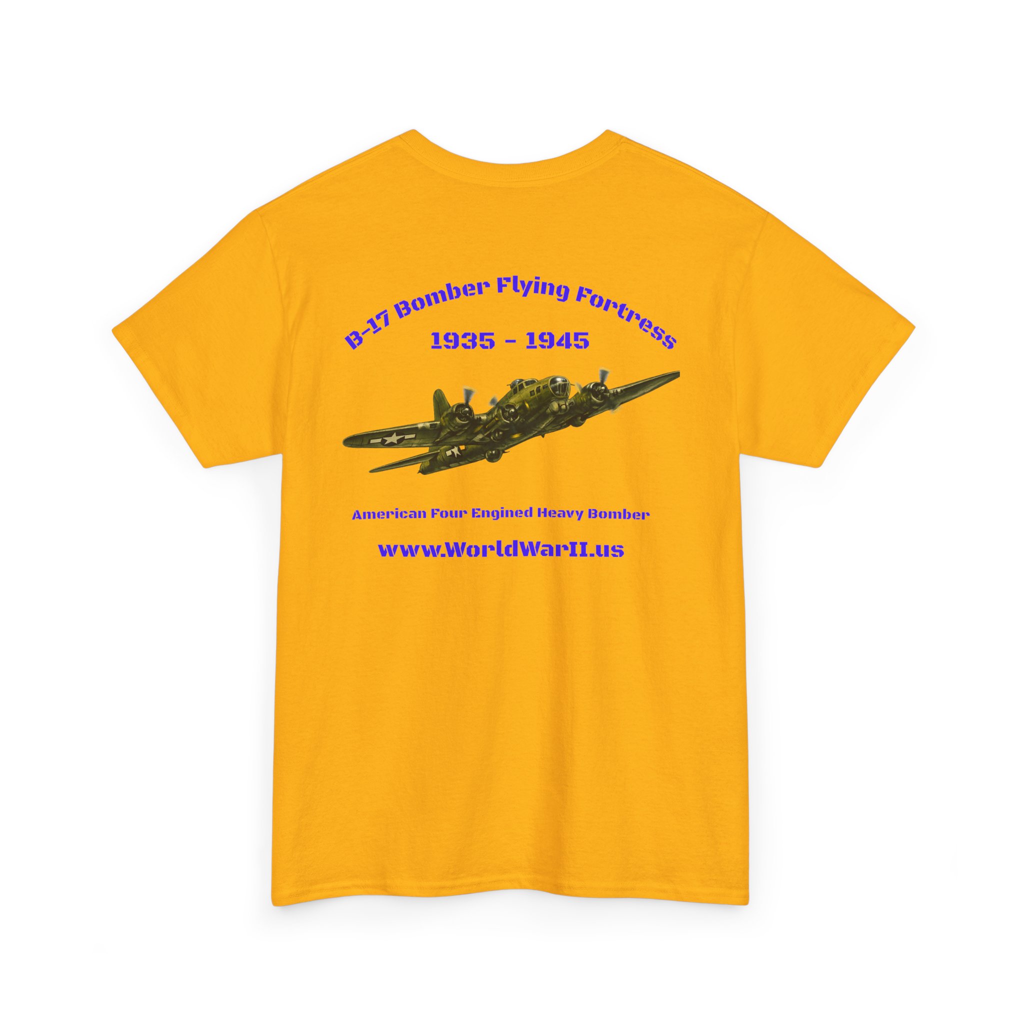 WWII Turtle Club — B-17 Flying Fortress Heritage T-Shirt - Image 13