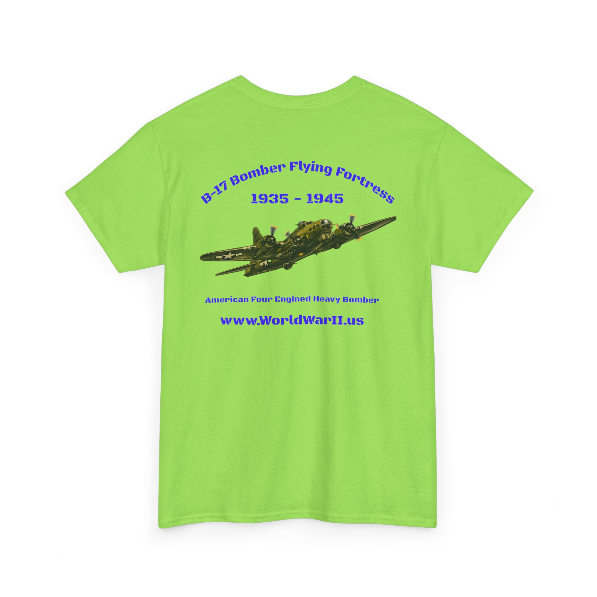 WWII Turtle Club — B-17 Flying Fortress Heritage T-Shirt - Image 11