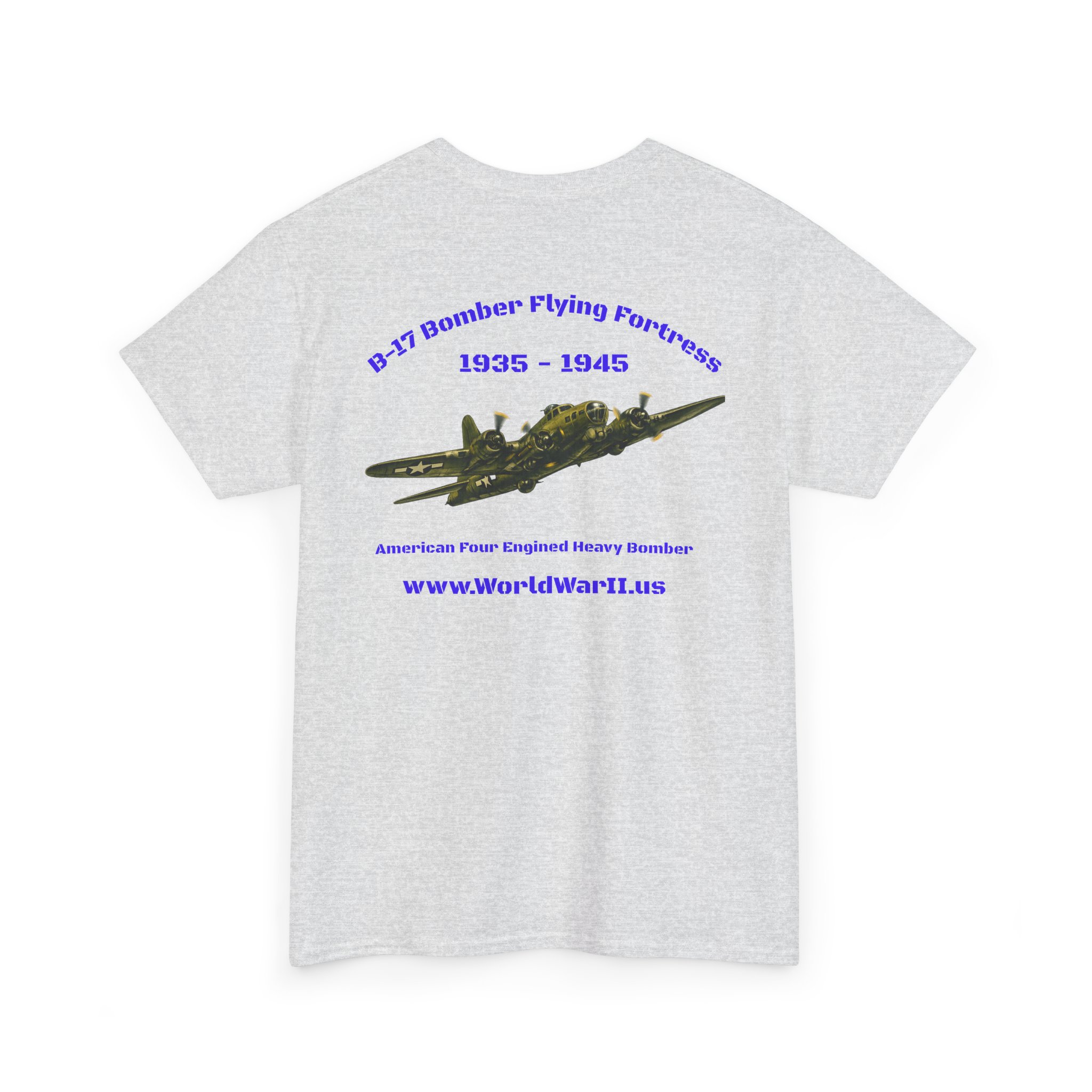 WWII Turtle Club — B-17 Flying Fortress Heritage T-Shirt - Image 5