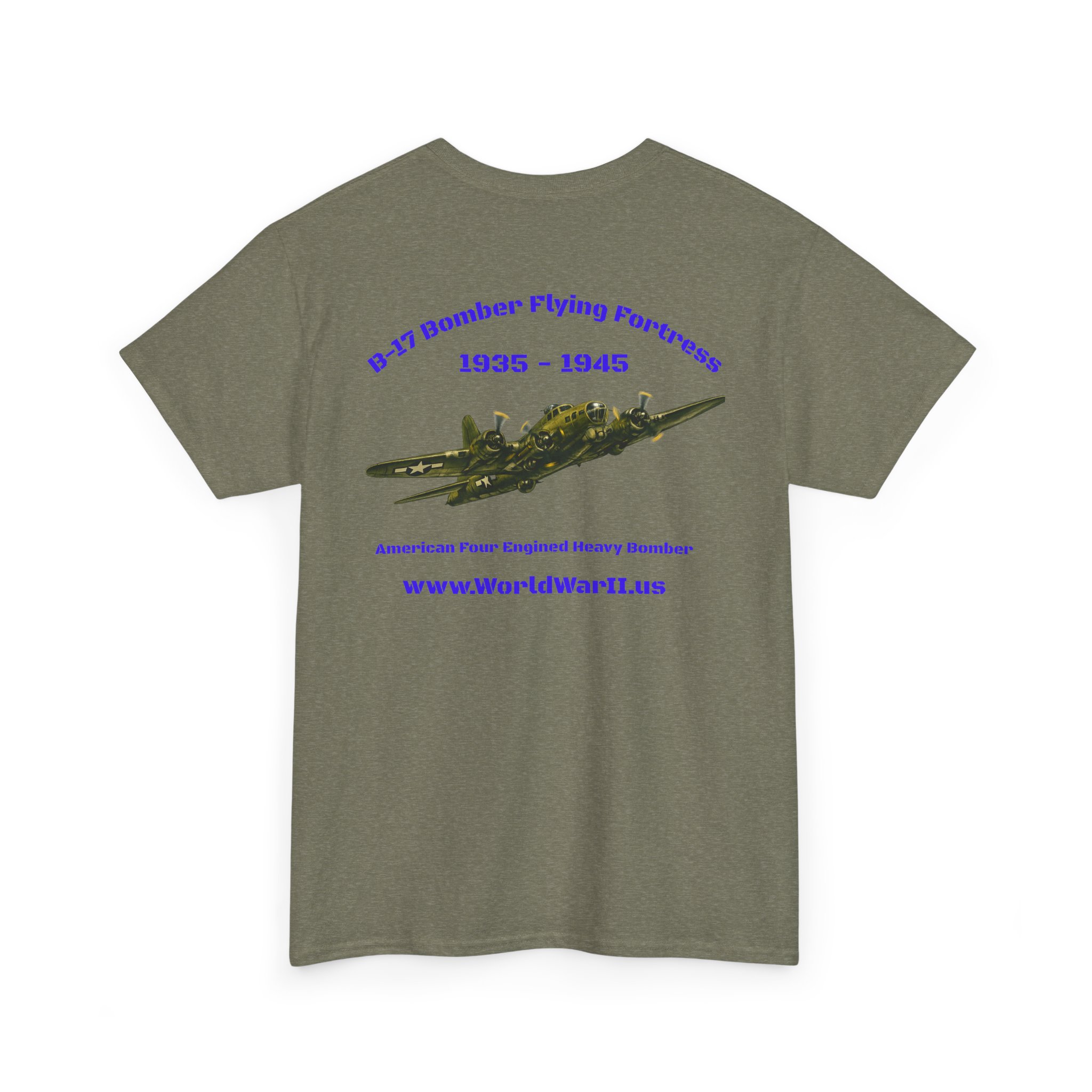 WWII Turtle Club — B-17 Flying Fortress Heritage T-Shirt - Image 10
