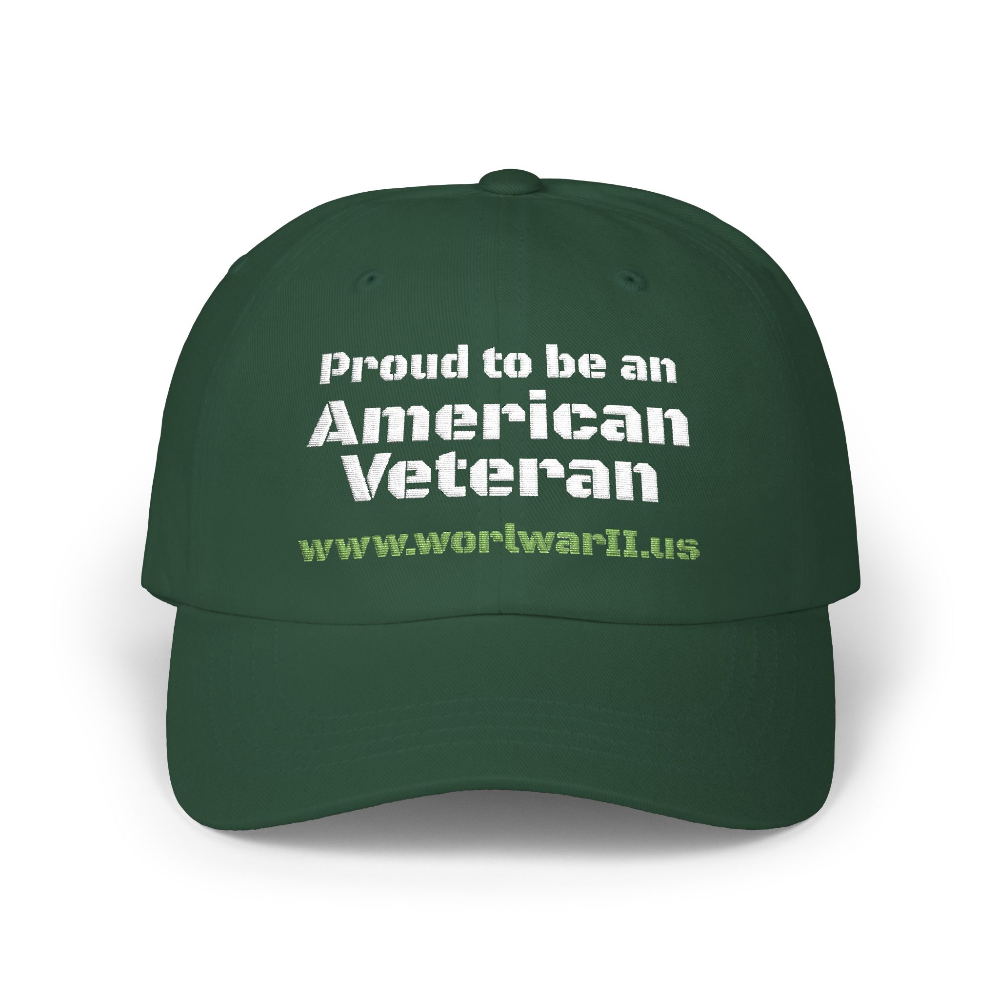Proud to be an American Veteran Dad Cap — Military Veteran Hat - Image 5