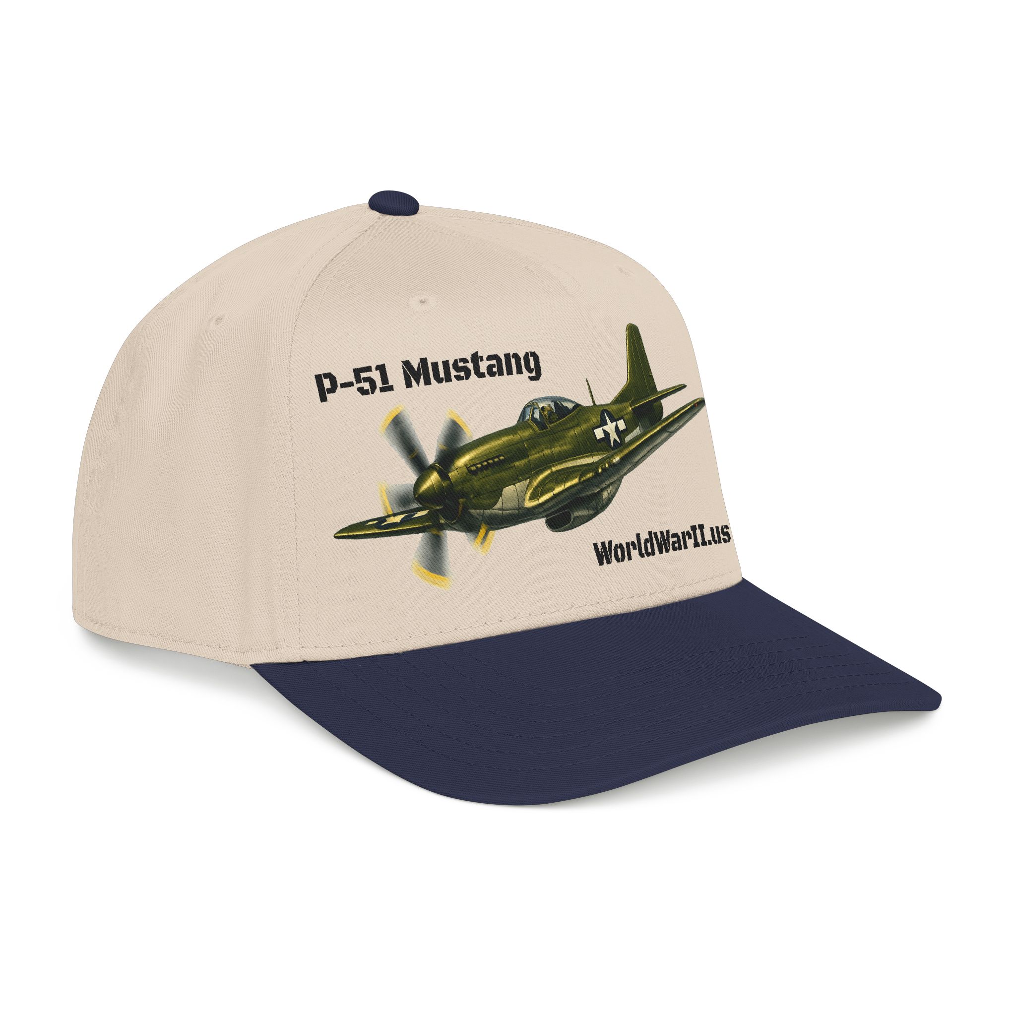 WWII Turtle Club — P-51 Mustang Heritage Cap - Image 2