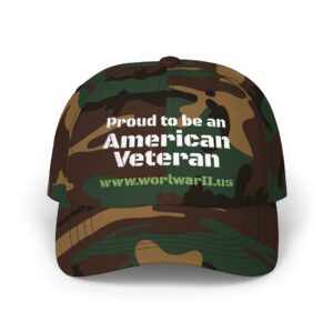 Proud to be an American Veteran Dad Cap — Military Veteran Hat