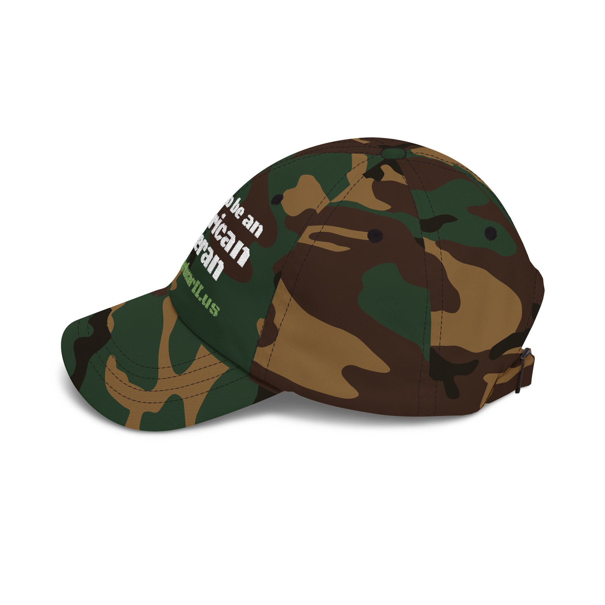 Proud to be an American Veteran Dad Cap — Military Veteran Hat - Image 4